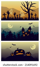 3 Halloween backgrounds