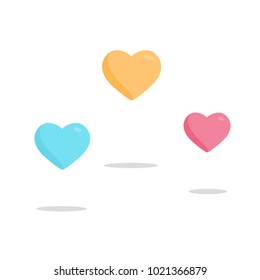 3 Hearts Vector