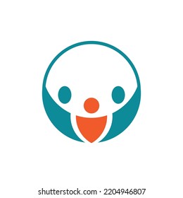 3 human community logo design