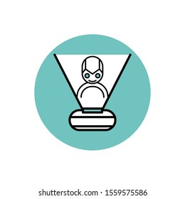 3 image icon design, Digital technology communication social media internet web and wireless theme Vector illustration