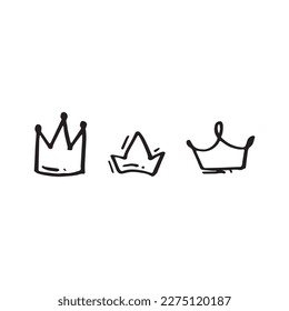 3 kinds of vector images of magnificent crown