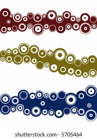 3 Landscape elements - Circles (On separate layers and grouped for easy use and coloring)