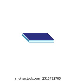 3 Layers,  geometric symbol simple logo vector