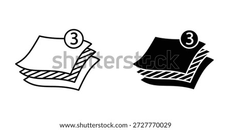3 Layers icon graphic design. Vector icon illustrations
