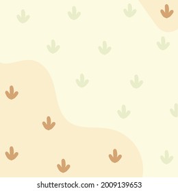 3 leaf background with cute shape suitable for social media quotes and more