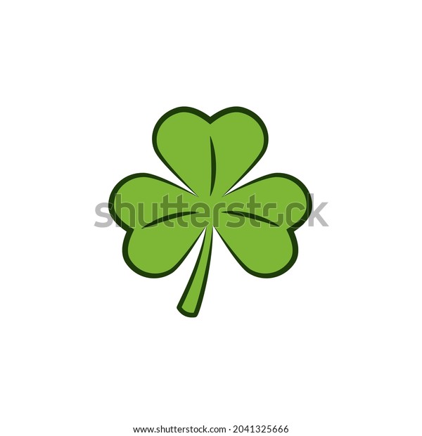 3 Leaf Clover Icon Clipart Image Stock Vector (Royalty Free) 2041325666 ...