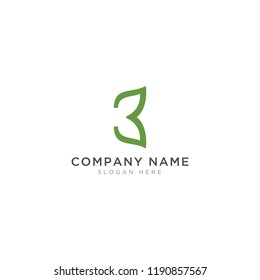 3 leaf Logo Template Design Vector, Emblem, Design Concept, Creative Symbol, Icon