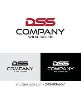 3 Letter DSS Initial Logo Template Vector Illustration Design 