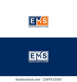 3 Letter EMS vector Logo concept.