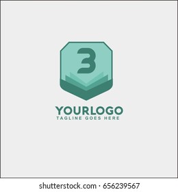 3 letter logo vector. book logo vector.