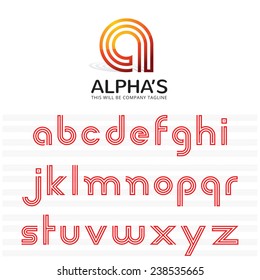 3 Lines A to Z letters. It can be use as logo symbol. You can also create any word / words by 3 lines letters or 3 lines letters Logo.