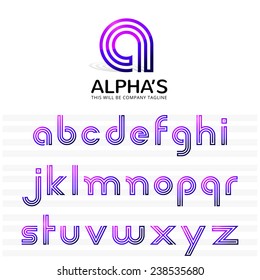 3 Lines A to Z letters. It can be use as logo symbol. You can also create any word / words by 3 lines letters or 3 lines letters Logo.