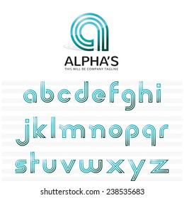 3 Lines A to Z letters. It can be use as logo symbol. You can also create any word / words by 3 lines letters or 3 lines letters Logo.