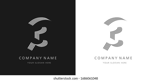 3 logo number modern design