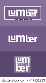 3 Lumber style logo