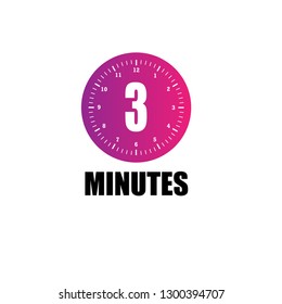 3 Minutes Label,sticker