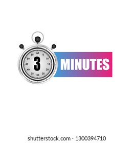 3 Minutes Label,sticker