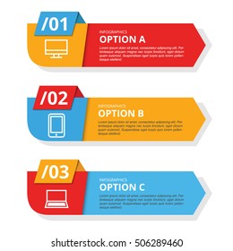 3 Modern Banner Technology Infographics Template