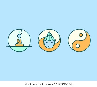 3 modern unique icons. High quality vector icon for your website, app, logo and others. 