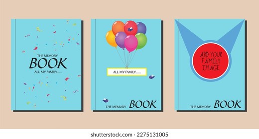 3 new book cover design amazing texture. your family memory add this book like marriege , birthday, any your collection.