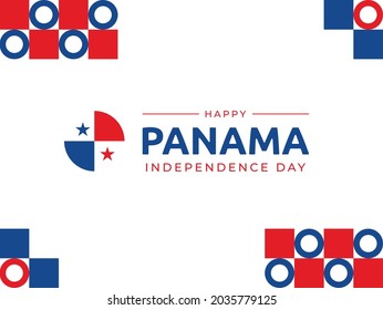 3 november panama independence day background vector image