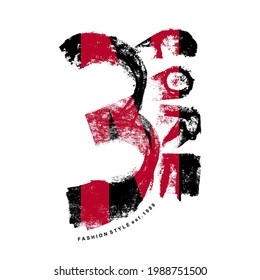 3 NUMBER, CORE, FASHION STYLE WORDS DESIGN, T SHIRT DESIGN GRAPHICS PRINT.