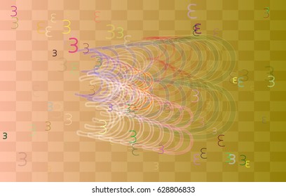 3 Number elements texture