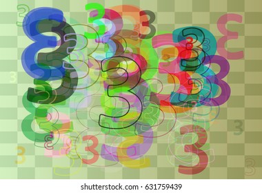 3 Number pattern art