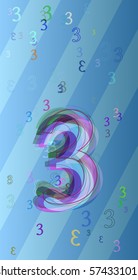 3 Number pattern template