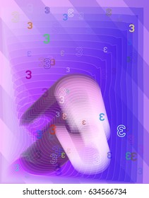 3 Number vector art