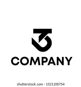 3 number vector logo letter for all company