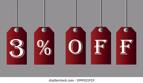 3% off Red coupons for special discount offers.