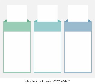 3 options infographics vector template