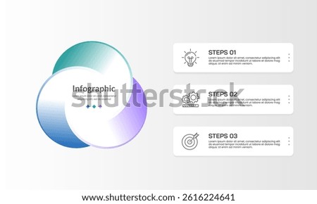 3 Options or Steps Infographic System for Smarter Business Planning. Presentation, Plan and Strategy. Vector illustration.