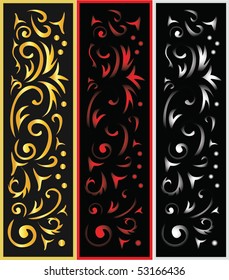 3 ornamental backgrounds