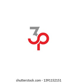 3 P Logo Design Vector