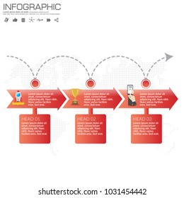 3 Parts infographic design vector and marketing icons can be used for workflow layout, diagram, report, web design. Business concept with options, steps or processes.
