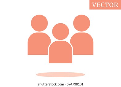3 people icon vector illustration eps10.