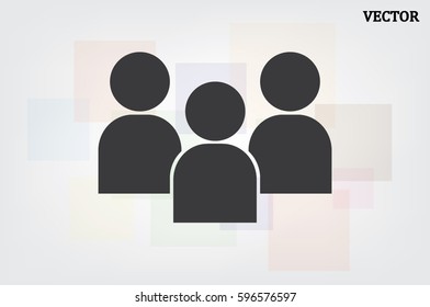 3 people icon vector illustration eps10.