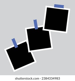 3 plantilla de collage de fotos. ilustración vectorial, nuevas colecciones