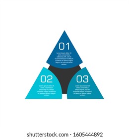 3 Points Infographic Element for Business Plan