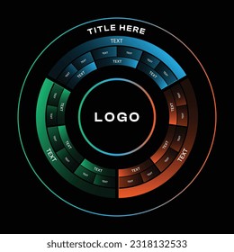 3 principal cores of the company in circle background like a chakram shape