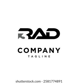 3 RAD Wordmark Logo Icon Vector