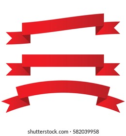 3 red banners