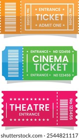 3 Retro-Inspired Vibrant Event Ticket Templates 