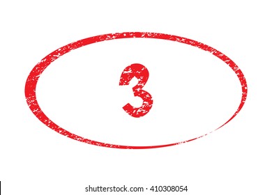 3. Rubber Stamp with red color have porous and rough isolated on white background. For make a mark or design your product using a stamp or seal. Easy to change color. Unique character.