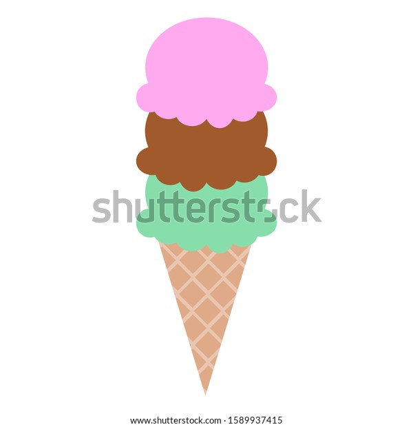 3 scoops ice cream