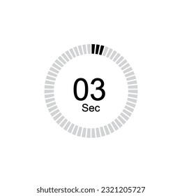 3 segundos Clocks de temporizadores, icono Timer 3 seg.
