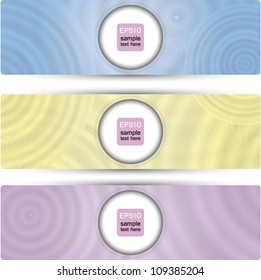 3 separate gift cards with circles.