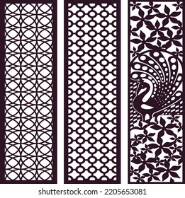Diseño De 3 Set Para Jali, Laser, Cnc, Gráfico.